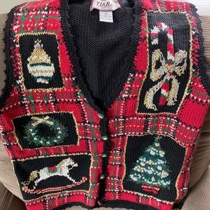 Vintage Holiday Sweater Vest